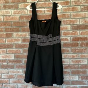 Tory Burch Crystal Cocktail Dress A Line Knee Length Women’s 8 Black Party